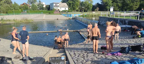 teplota vody v Ostravici 2023-2024 — fotografie 31