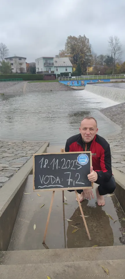 teplota vody v Ostravici 2023-2024 — fotografie 18