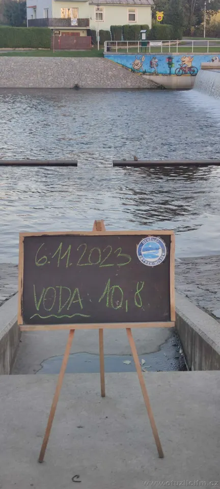 teplota vody v Ostravici 2023-2024 — fotografie 21