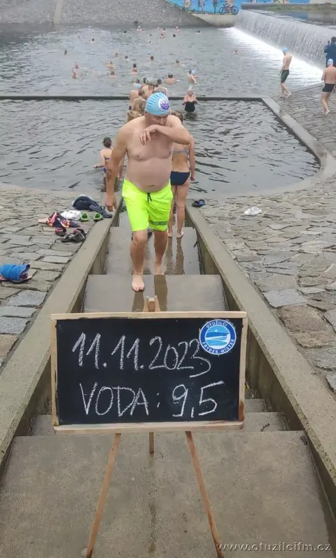 teplota vody v Ostravici 2023-2024 — fotografie 35