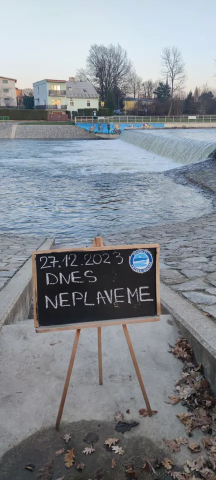 teplota vody v Ostravici 2023-2024 — fotografie 2